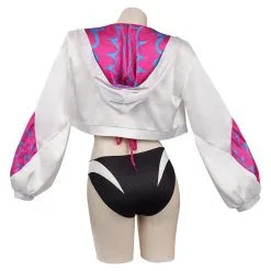 CosplaySky Spider-Man: Across The Spider-Verse Gwen Stacy Cosplay CostumeTop Shorts Cloak Swimsuit Outfits Halloween Carnival Suit -Costumes Cosplay Sales 15004144 3