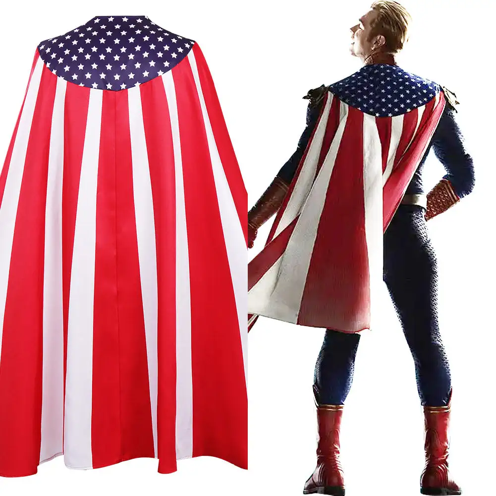 NewCosplay The Boys Season 3 Homelander Cosplay Costume Cloak Halloween Carnival Suit 3 NewCosplay The Boys Season 3 Homelander Cosplay Costume Cloak Halloween Carnival Suit