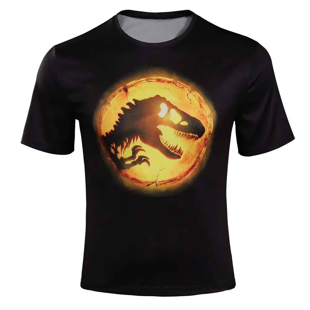 Cossky Jurassic World: Dominion (2022) Original Design Cosplay Short Sleeve T-shirt 4 Cossky Jurassic World: Dominion (2022) Original Design Cosplay Short Sleeve T-shirt - Image 2