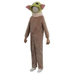 Cossky The Mandalorian Baby Yoda Jumpsuit Sleepwear Cosplay Costume For Kids Children -Costumes Cosplay Sales 15005868 2
