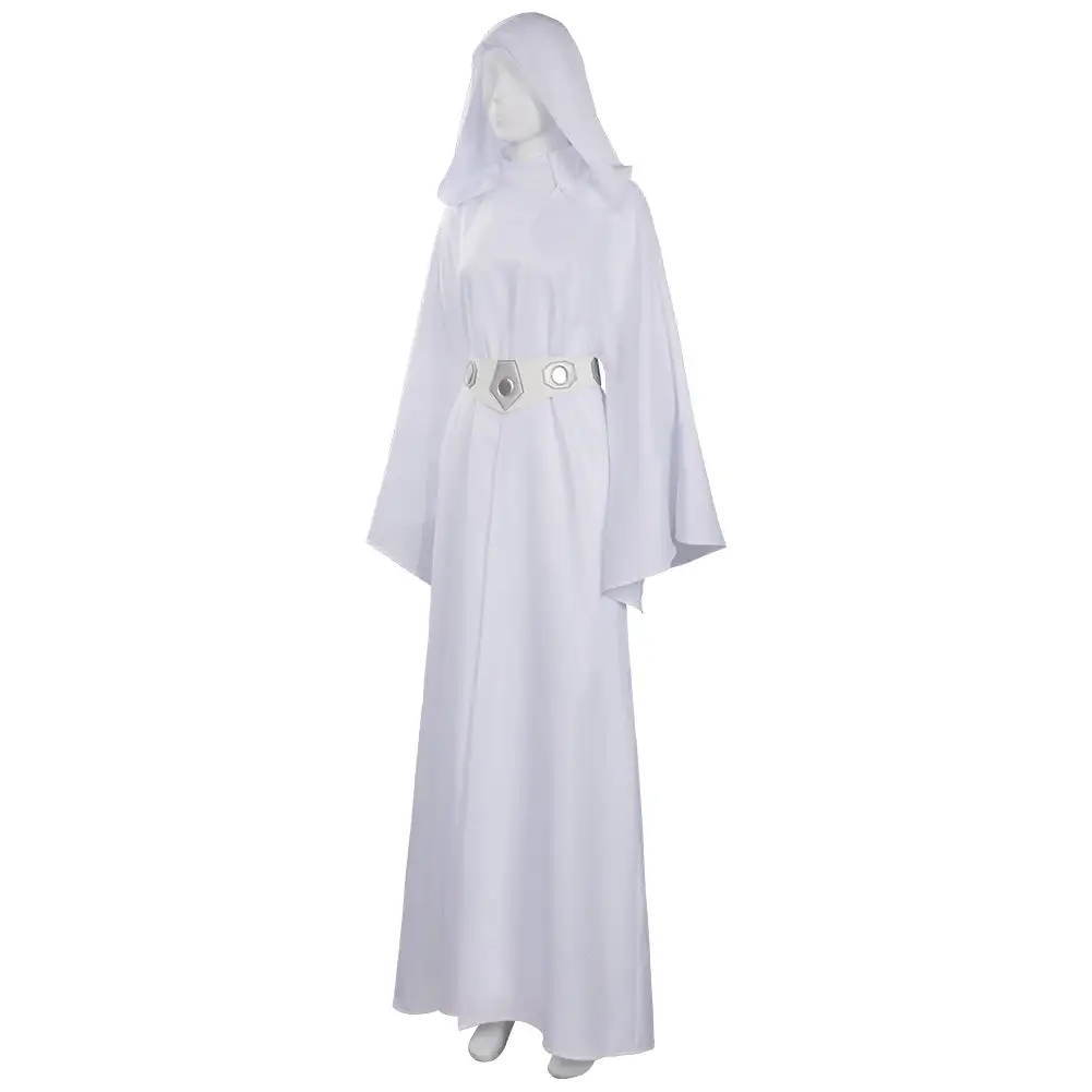 NewCossky Adult Star Wars: Princess Leia Cosplay Costume Dress Outfits Halloween Carnival Suit 5 NewCossky Adult Star Wars: Princess Leia Cosplay Costume Dress Outfits Halloween Carnival Suit - Image 3