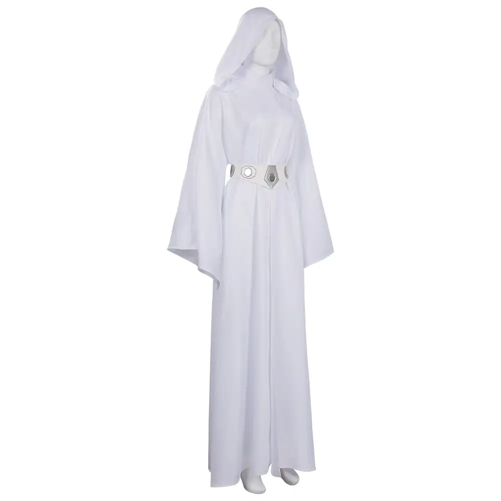 NewCossky Adult Star Wars: Princess Leia Cosplay Costume Dress Outfits Halloween Carnival Suit 7 NewCossky Adult Star Wars: Princess Leia Cosplay Costume Dress Outfits Halloween Carnival Suit - Image 5