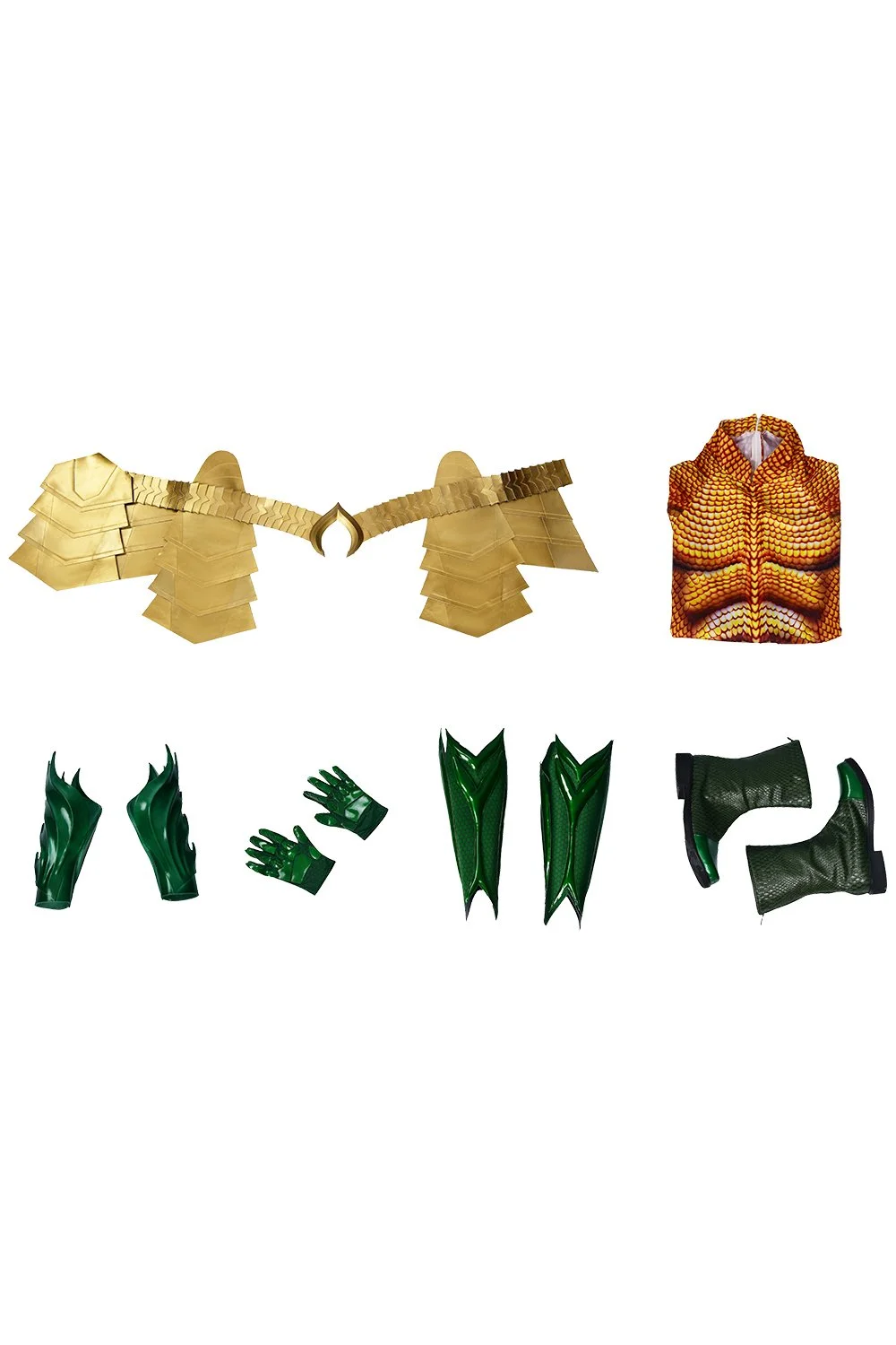 CosplaySky DC Justice League Aquaman Arthur Curry Outfit Cosplay Costume 4 CosplaySky DC Justice League Aquaman Arthur Curry Outfit Cosplay Costume - Image 2