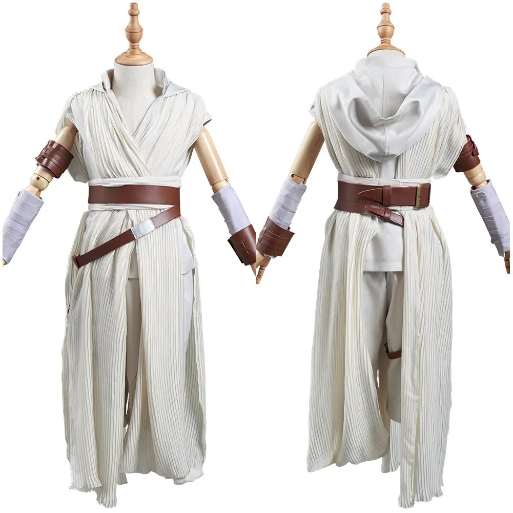 NewCosplay Kids Children Star Wars: The Rise Of Skywalker Rey Halloween Cosplay Costume 3 NewCosplay Kids Children Star Wars: The Rise Of Skywalker Rey Halloween Cosplay Costume