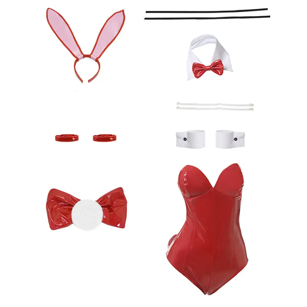 NewCosplay Anime Saenai Heroine No Sodatekata Eriri Spencer Sawamura Sexy Red Bunny Girl Costume Women Sexy Jumpsuit Cosplay Costume 9 NewCosplay Anime Saenai Heroine No Sodatekata Eriri Spencer Sawamura Sexy Red Bunny Girl Costume Women Sexy Jumpsuit Cosplay Costume - Image 7