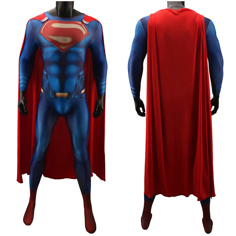 Fandomsky Superman: Man Of Steel Codplay Costume Jumpsuit Cloak Outfits Halloween Carnival Suit 3 Fandomsky Superman: Man Of Steel Codplay Costume Jumpsuit Cloak Outfits Halloween Carnival Suit