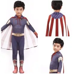 INSWEAR Kids Children The Boys Homelander Cosplay Costume Jumpsuit Outfits Halloween Carnival Suit -Costumes Cosplay Sales 2112656 costumebuy2009