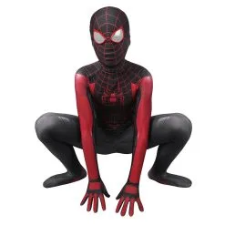 New Cosplaysky Kids Children Spiderman Miles Morales Cosplay Costume Jumpsuit Outfits Halloween Carnival Suit -Costumes Cosplay Sales 251480 4