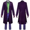 NewCosplay The Dark Knight Joker Cosplay Costume Outfits Halloween Carnival Party Disguise Suits