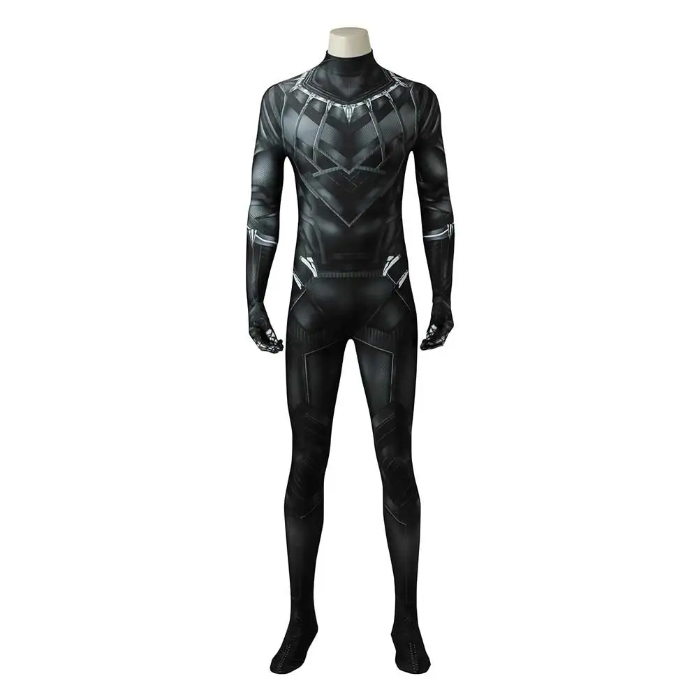 Cosplaygift Captain America: Civil War Black Panther T‘Challa Cosplay Costume Jumpsuit Outfits Halloween Carnival Suit 3 Cosplaygift Captain America: Civil War Black Panther T‘Challa Cosplay Costume Jumpsuit Outfits Halloween Carnival Suit