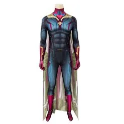 NewCosplay Avengers: Infinity War Vision Cosplay Costume Outfits Halloween Carnival Suit