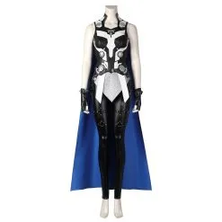 Fansholiday Thor: Love And Thunder (2022) Valkyrie Cosplay Costume Vest Pants Cloak Outfits Halloween Carnival Suit