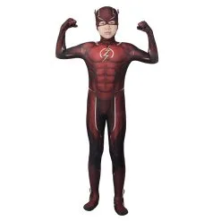 Fandomsky Kids Children The Flash Cosplay Costume Outfits Halloween Carnival Suit
