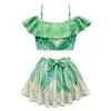 NewCosplay Kids Girls Tiana Swimsuit Cosplay Costume Two-Piece Swimwear Outfits -Costumes Cosplay Sales 262129 1
