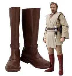CosplaySky Star Wars Jedi Obi Wan Kenobi Cosplay Shoes
