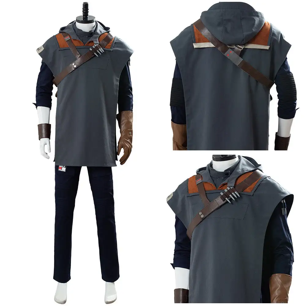 NewCosplay Star Wars Jedi: Fallen Order Cal Kestis Uniform Cosplay Costume 14 NewCosplay Star Wars Jedi: Fallen Order Cal Kestis Uniform Cosplay Costume - Image 12