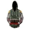 New Cosplaysky Unisex Star Wars Hoodies 3D Print Zip Up Sweatshirt Outfit Boba Fett Cosplay Casual Outerwear -Costumes Cosplay Sales 2821711 1