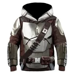 New Cosplaysky Kids The Mandalorian Hoodies 3D Printed Hooded Sweatshirt Boys Girls Casual Streetwear Pullover Hoodie