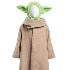 NewCosplay The Mandalorian -Baby Yoda Robe Hat Outfits Halloween Carnival Suit Cosplay Costume For Kids -Costumes Cosplay Sales 33dfdbf3092e6c7d23e9f336ed1208b9