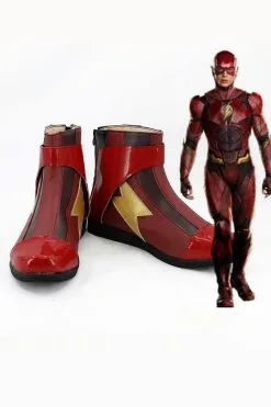 NewCosplay Justice League 2017 Movie Barry Allen Flash Boots Cosplay Shoes -Costumes Cosplay Sales 3475 2 min fcc036c2 691e 4e24 917b 9858ef8a3c5d