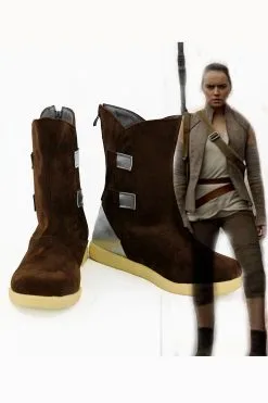 NewCosplay Star Wars 8 The Last Jedi Rey Boots Cosplay Shoes -Costumes Cosplay Sales 3494 8 2 min