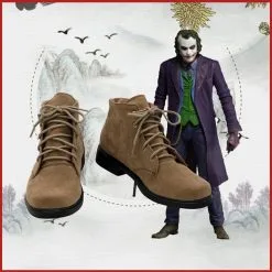 NewCosplay Custom Made The Dark Knight - Joker Cosplay Shoes Boots Halloween Costumes Accessory