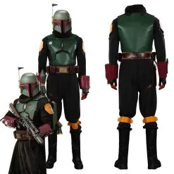 NewCosplay Mandalorian The Book Of Boba Fett Outfits Halloween Carnival Suit Cosplay Costume