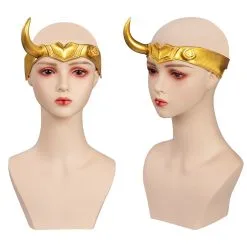 NewCosplay Lady Loki Sylvie Mask Cosplay Latex Masks Helmet Masquerade Halloween Party Costume Props