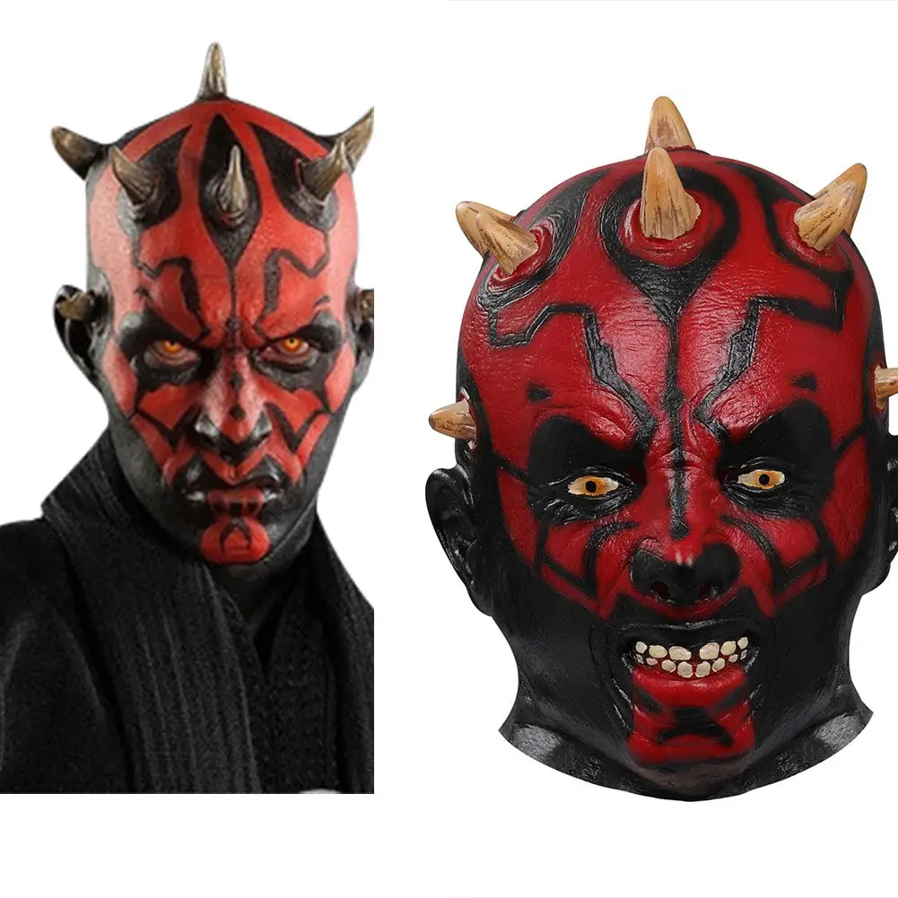 NewCossky Star Wars:Darth Maul Mask Cosplay Latex Masks Helmet Costume Props 3 NewCossky Star Wars:Darth Maul Mask Cosplay Latex Masks Helmet Costume Props