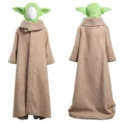 NewCosplay The Mandalorian -Baby Yoda Robe Hat Outfits Halloween Carnival Suit Cosplay Costume For Kids -Costumes Cosplay Sales 65331fa1fe711a2e447d2eeea1da061f