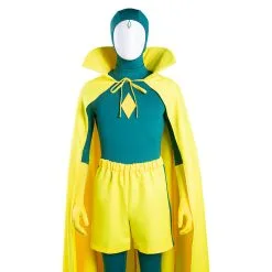 NewCosplay WandaVision Vision Jumpsuit Cloak Outfits Halloween Carnival Suit Cosplay Costume -Costumes Cosplay Sales 6582fccc2cb1aa57606268f5fef0db68