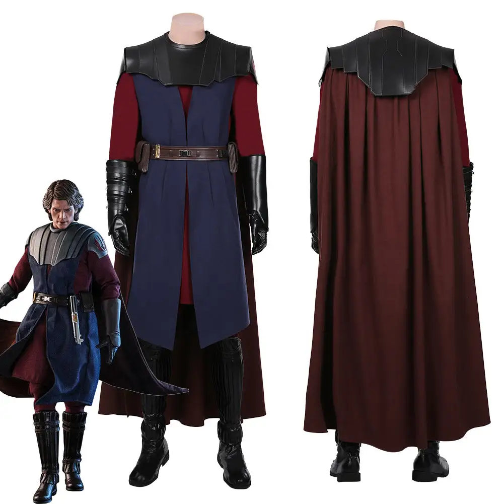 NewCosplay Star Wars: The Clone Wars Anakin Skywalker Coat Cloak Uniform Outfits Halloween Carnival Suit Cosplay Costume 3 NewCosplay Star Wars: The Clone Wars Anakin Skywalker Coat Cloak Uniform Outfits Halloween Carnival Suit Cosplay Costume