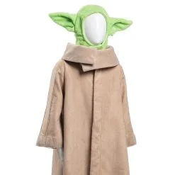 NewCosplay The Mandalorian -Baby Yoda Robe Hat Outfits Halloween Carnival Suit Cosplay Costume For Kids -Costumes Cosplay Sales 6ec9614beb68c22d30735be6556ad597