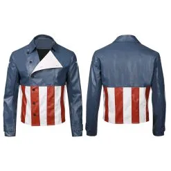 NewCosplay Avengers Game-Captain America Jacket Coat Cosplay Costume -Costumes Cosplay Sales 7e96fbc26ff989a2aa6876eb974e4a61