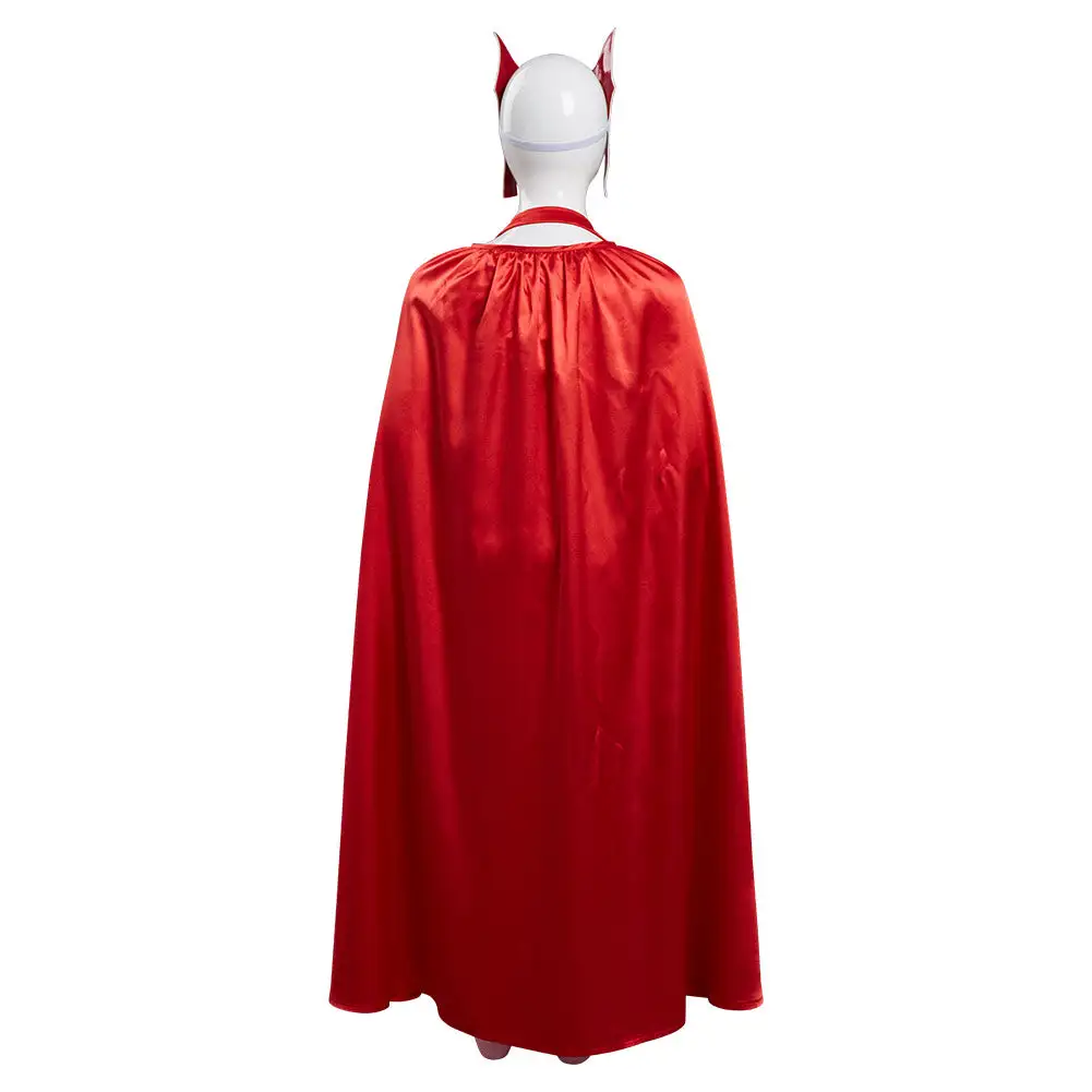 NewCosplay WandaVision Scarlet Witch Wanda Maximoff Costume For Kids Children Cosplay Costume 6 NewCosplay WandaVision Scarlet Witch Wanda Maximoff Costume For Kids Children Cosplay Costume - Image 4