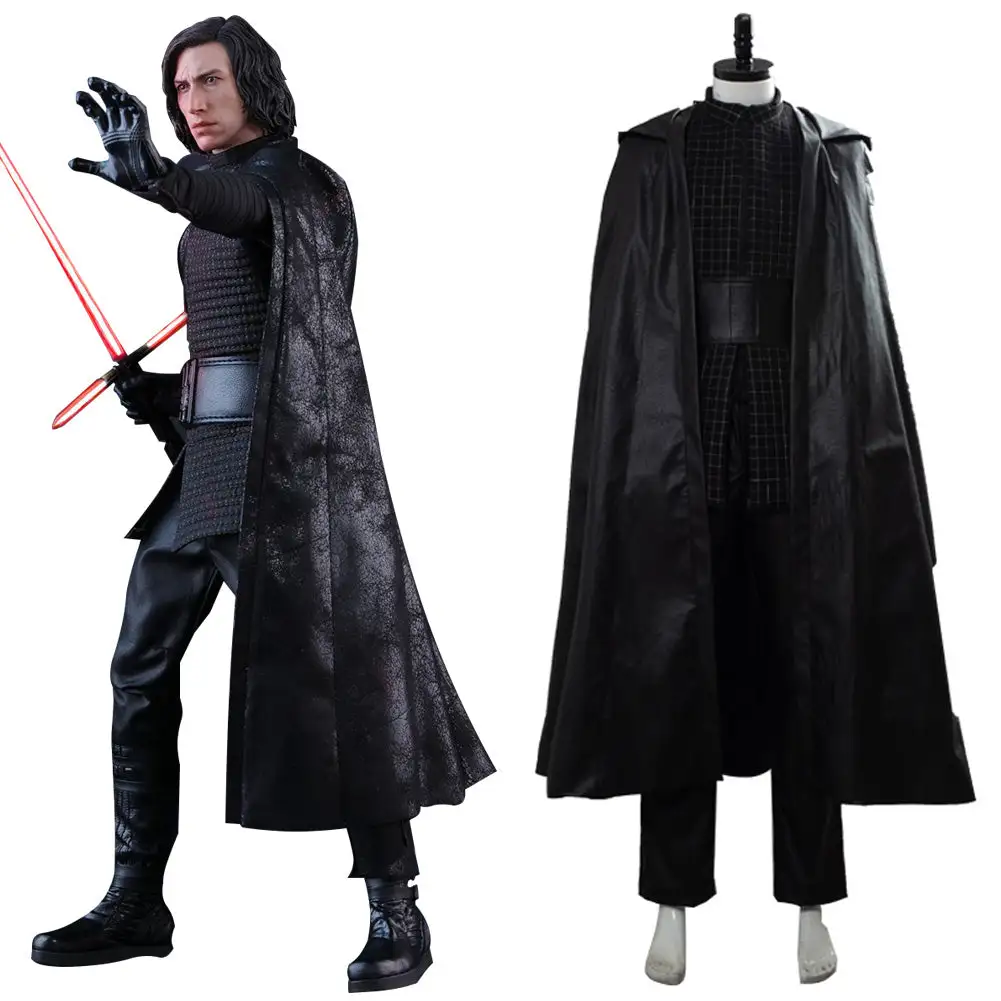 NewCosplay Star Wars: The Rise Of Skywalker Kylo Ren Jumpsuit Halloween Carnival Suit Cosplay Costume 3 NewCosplay Star Wars: The Rise Of Skywalker Kylo Ren Jumpsuit Halloween Carnival Suit Cosplay Costume