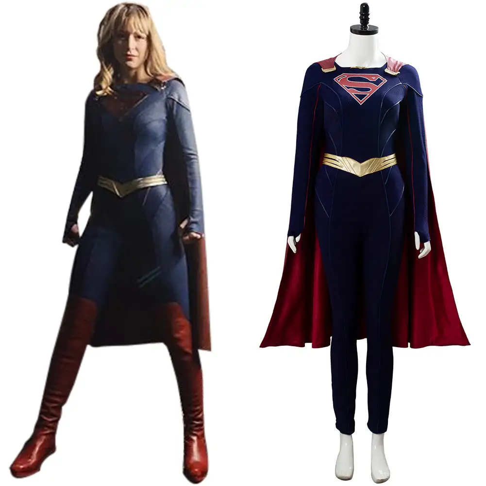 NewCosplay Supergirl Season 5 Kara Danvers Jumpsuit Halloween Carnival Suit Cosplay Costume 3 NewCosplay Supergirl Season 5 Kara Danvers Jumpsuit Halloween Carnival Suit Cosplay Costume