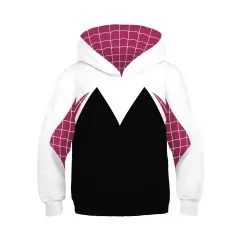 New Cosplaysky Boys Hoodie Spider-Man: Into The Spider-Verse Miles Morales Gwen 3D Sweatshirt Kids