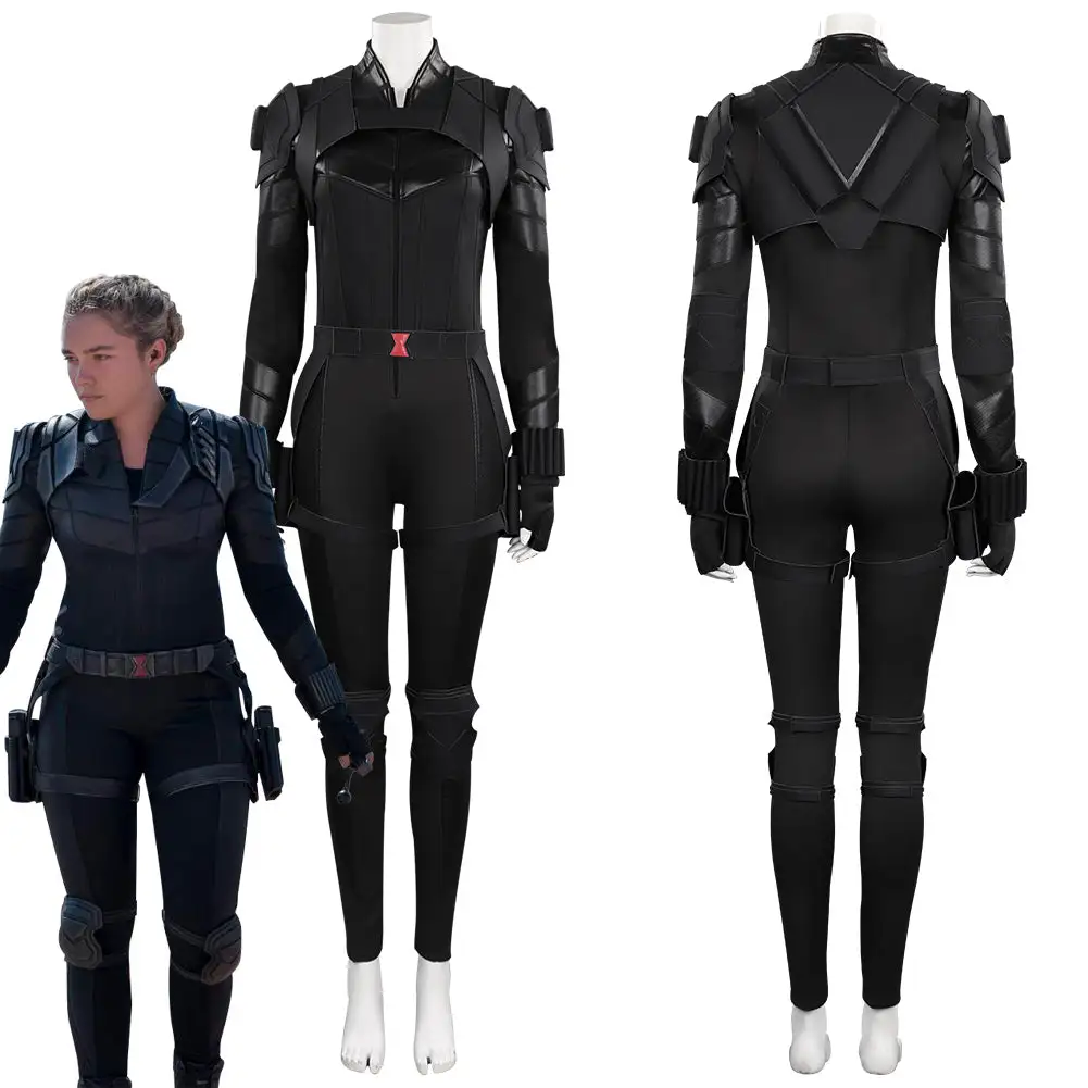 NewCosplay Black Widow Yelena Belova Jumpsuit Outfits Halloween Carnival Cosplay Costume 3 NewCosplay Black Widow Yelena Belova Jumpsuit Outfits Halloween Carnival Cosplay Costume
