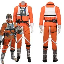 NewCosplay Star Wars Luke Skywalker Pilot Jumpsuit Halloween Carnival Suit Cosplay Costume
