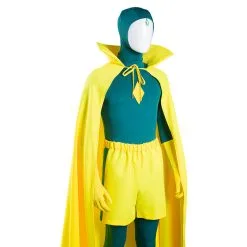 NewCosplay WandaVision Vision Jumpsuit Cloak Outfits Halloween Carnival Suit Cosplay Costume -Costumes Cosplay Sales 9b8374dc7ade88da8912f490e0fe5f2f