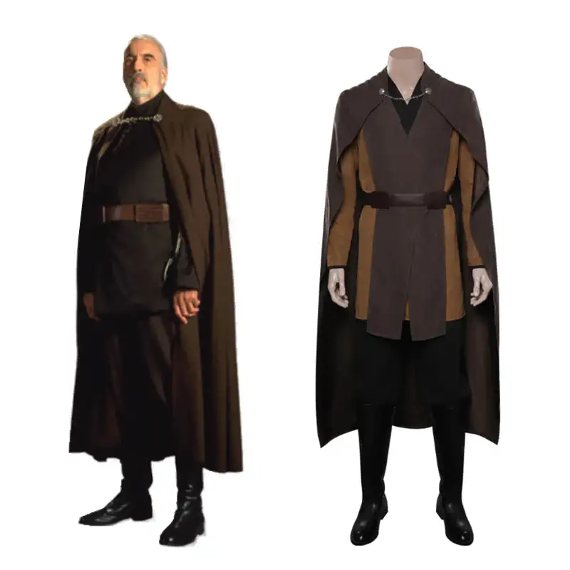 NewCossky Star Wars Tales Of The Jedi Count Dooku Cosplay Costume Outfits Halloween Carnival Suit 3 NewCossky Star Wars Tales Of The Jedi Count Dooku Cosplay Costume Outfits Halloween Carnival Suit