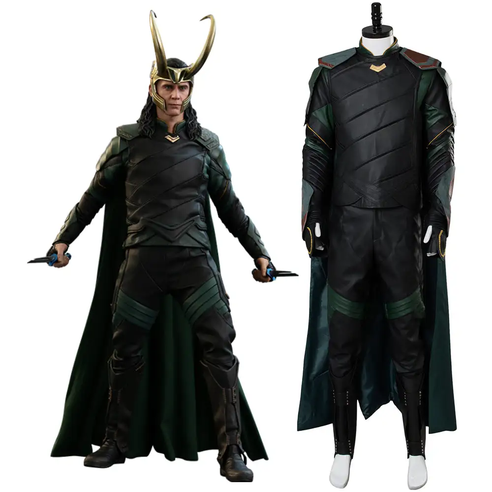 NewCosplay Thor 3 Ragnarok Loki Outfit Whole Set Cosplay Costume 3 NewCosplay Thor 3 Ragnarok Loki Outfit Whole Set Cosplay Costume