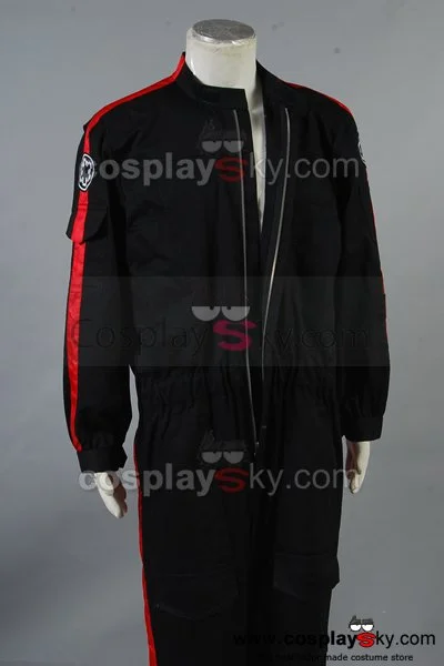 NewCosplay Star Wars Imperial Tie Fighter Pilot Black Flightsuit Uniform Jumpsuit B 8 NewCosplay Star Wars Imperial Tie Fighter Pilot Black Flightsuit Uniform Jumpsuit B - Image 6