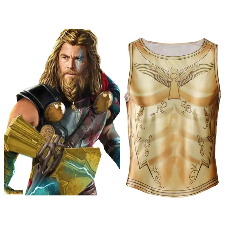 Cossky Thor: Love And Thunder Zeus Cosplay Costume Vest Halloween Costume 3 Cossky Thor: Love And Thunder Zeus Cosplay Costume Vest Halloween Costume
