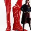 NewCosplay CBS TV Supergirl Kara Danvers Cosplay Prop Shoes Rain Boots Jackboots Kneeboots -Costumes Cosplay Sales a4e41dfd47e1e848ffa858e248de84e3