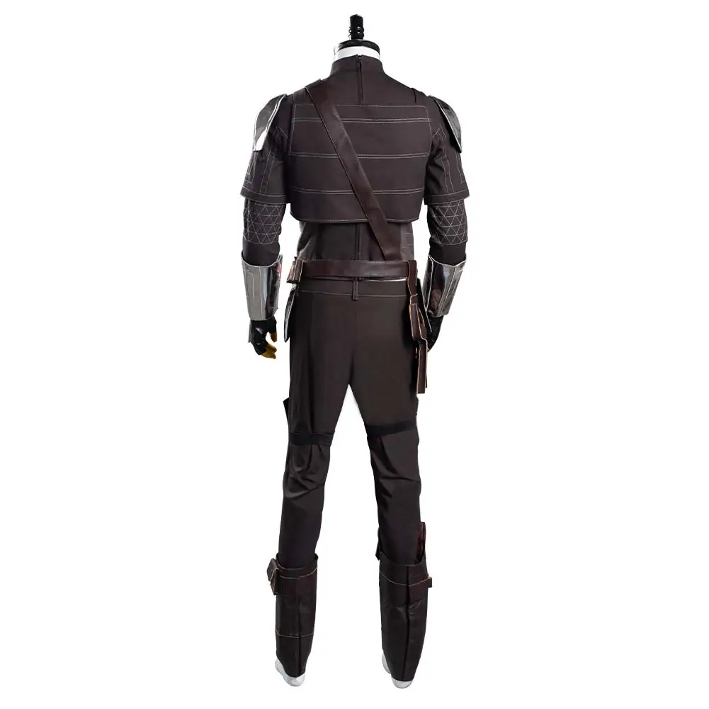 NewCosplay The Mandalorian S2 Beskar Armor Coat Uniform Outfits Halloween Carnival Suit Cosplay Costume 6 NewCosplay The Mandalorian S2 Beskar Armor Coat Uniform Outfits Halloween Carnival Suit Cosplay Costume - Image 4