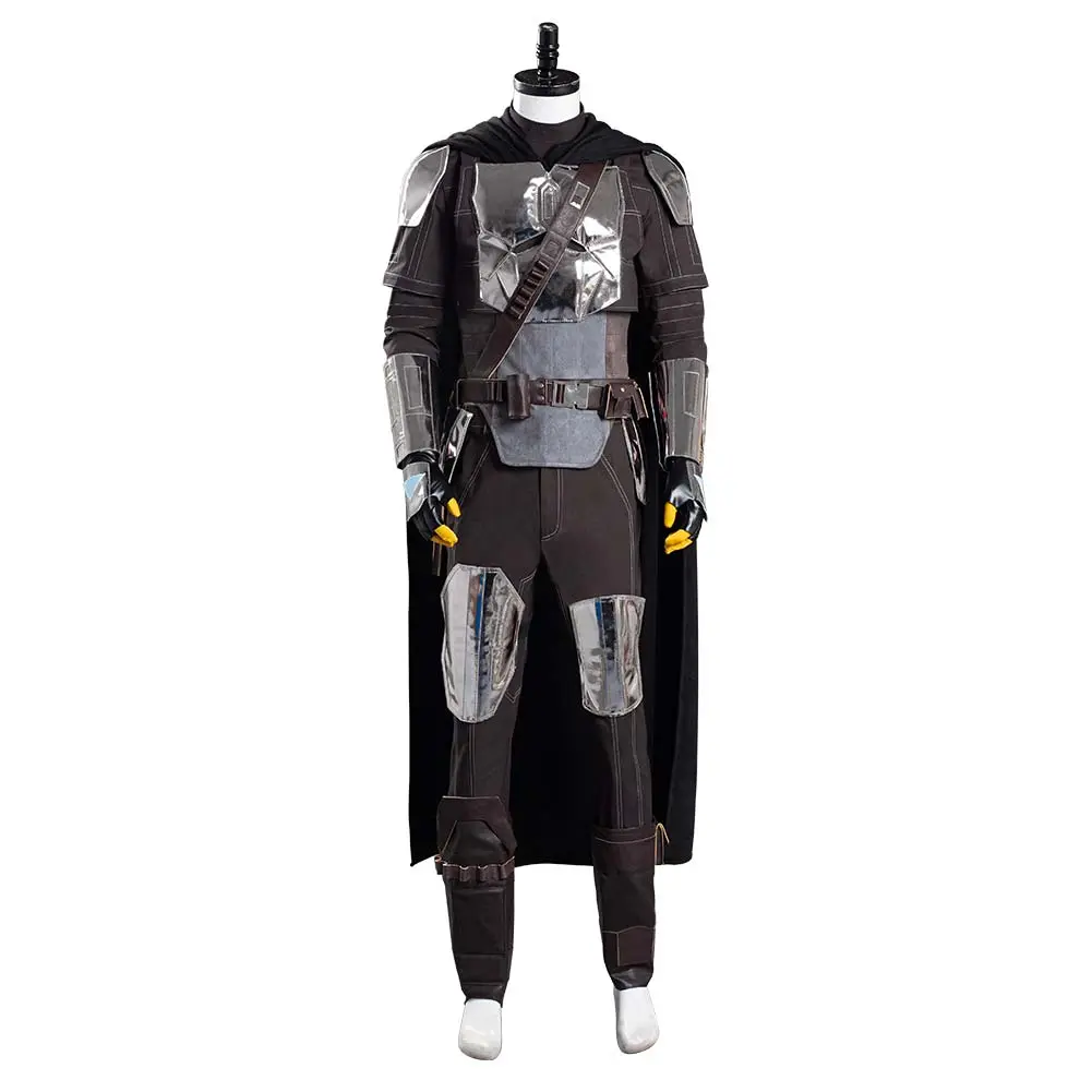 NewCosplay The Mandalorian S2 Beskar Armor Coat Uniform Outfits Halloween Carnival Suit Cosplay Costume 4 NewCosplay The Mandalorian S2 Beskar Armor Coat Uniform Outfits Halloween Carnival Suit Cosplay Costume - Image 2