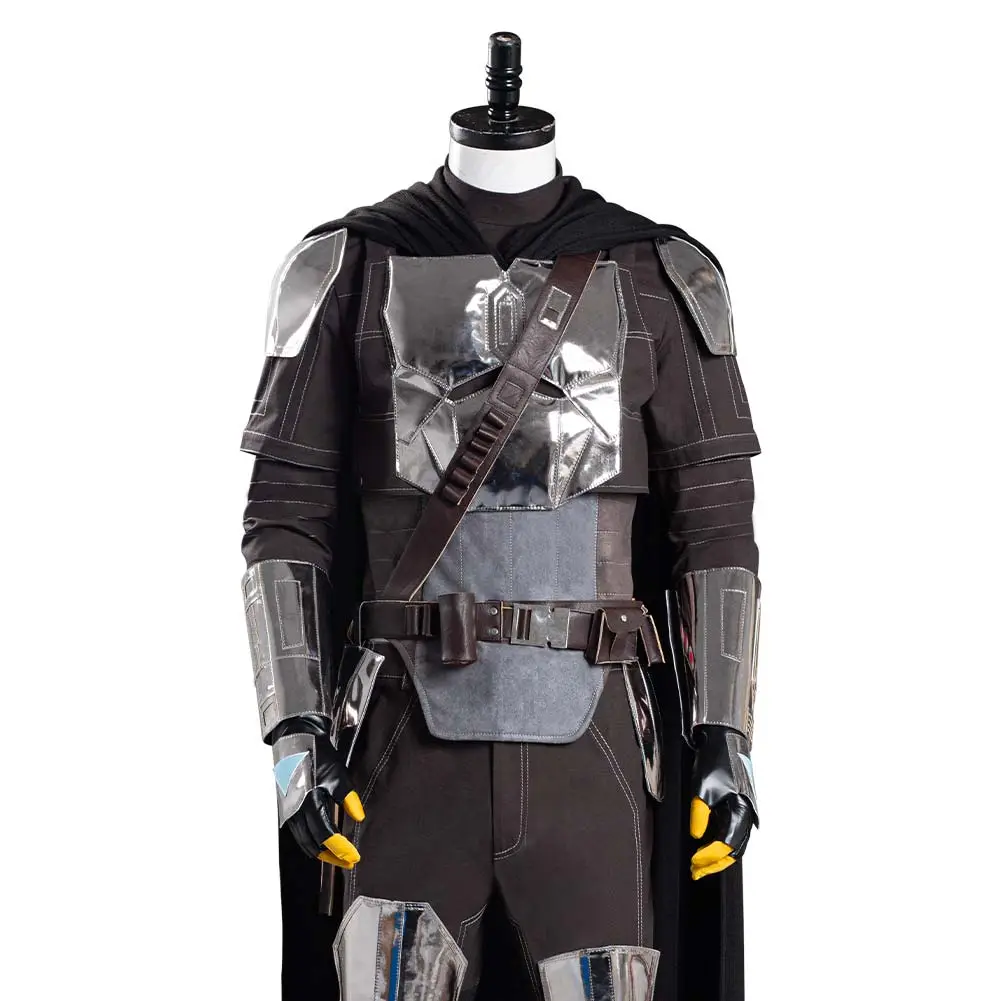 NewCosplay The Mandalorian S2 Beskar Armor Coat Uniform Outfits Halloween Carnival Suit Cosplay Costume 10 NewCosplay The Mandalorian S2 Beskar Armor Coat Uniform Outfits Halloween Carnival Suit Cosplay Costume - Image 8