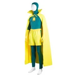 NewCosplay WandaVision Vision Jumpsuit Cloak Outfits Halloween Carnival Suit Cosplay Costume -Costumes Cosplay Sales b68817cac696f993a7cb8691c0d96762